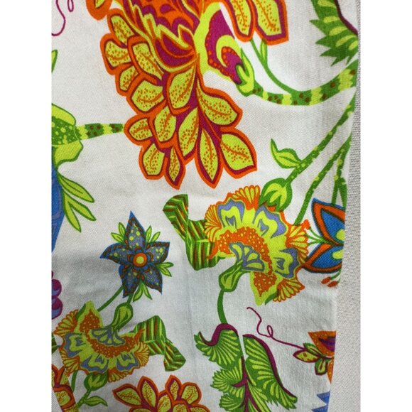 NWT Tahari Womens Floral Cropped Flare Pants Size XS Multicolor Stretch Boho - Picture 8 of 13